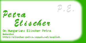 petra elischer business card